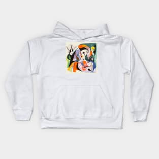 Artsy Punk Man Kids Hoodie